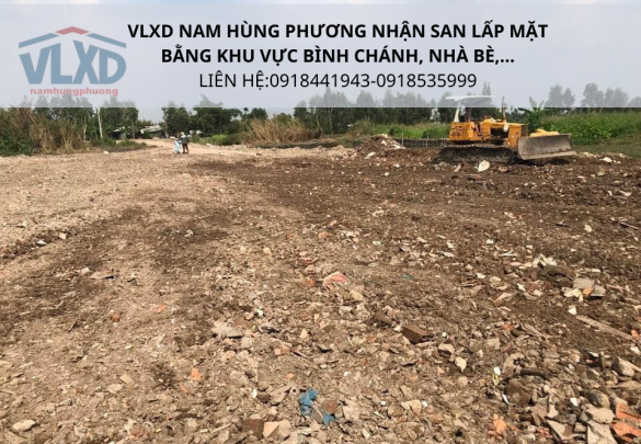 Chuyên nhận SAN LẤP MẶT BẰNG, XÀ BẦN