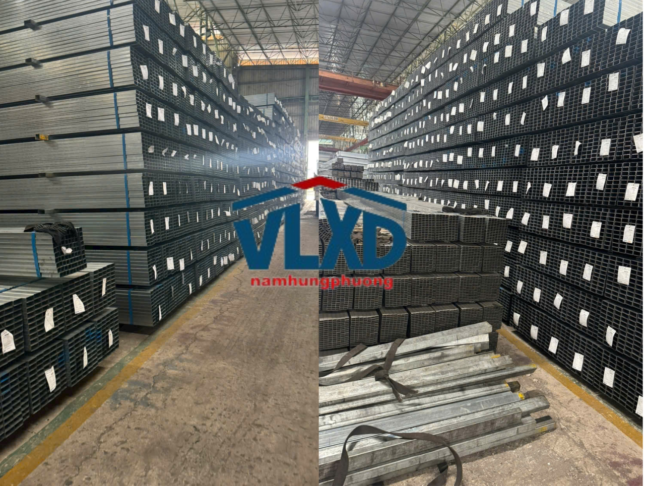 kho sắt thép xây dựng tại VLXD Hùng Phương